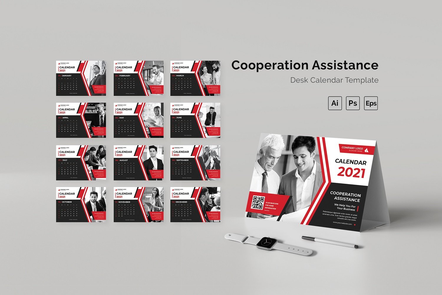 Cooperation Assistance Desk Calendar