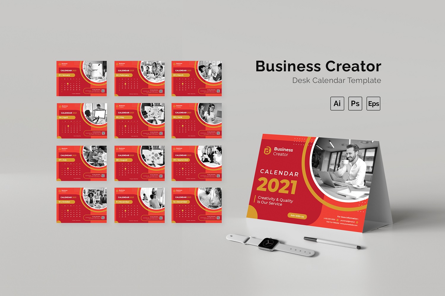 Business Creator Desk Calendar