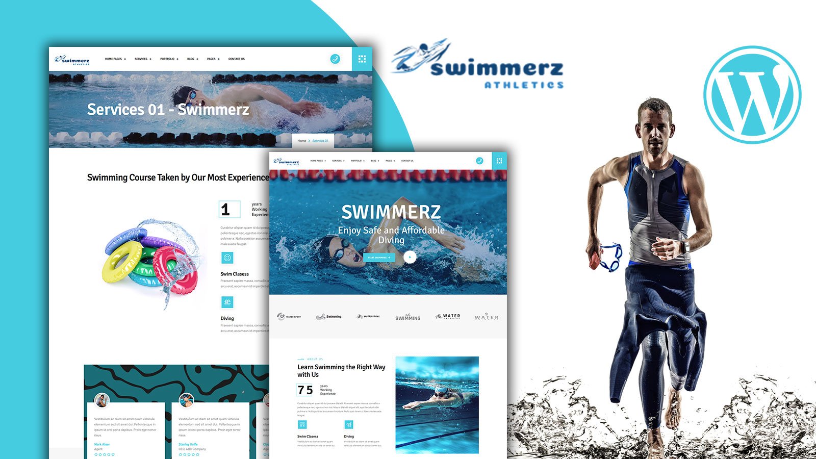 Swimmerz - Swimming Service WordPress Theme