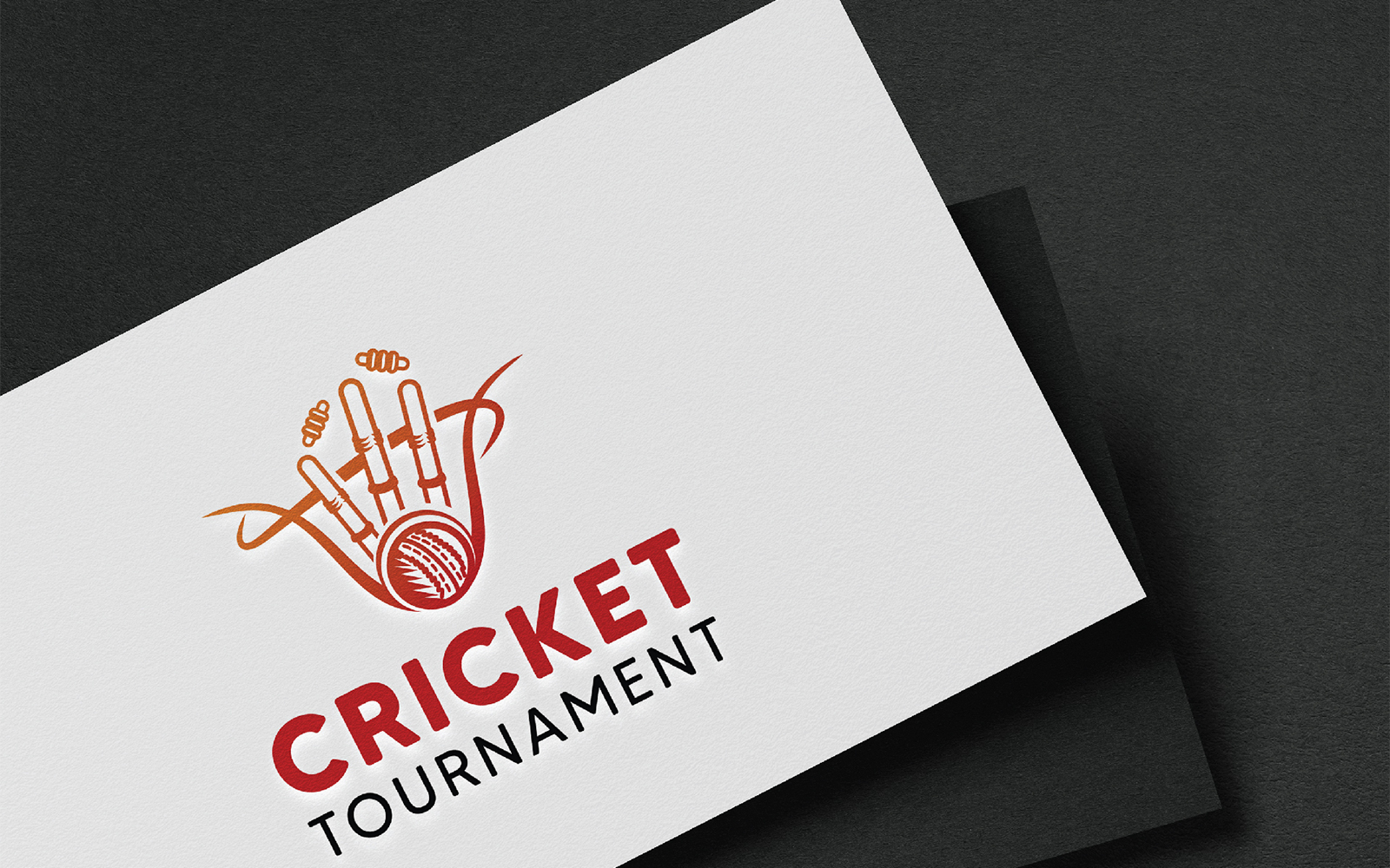 Cricket Tournament Logo Design Template