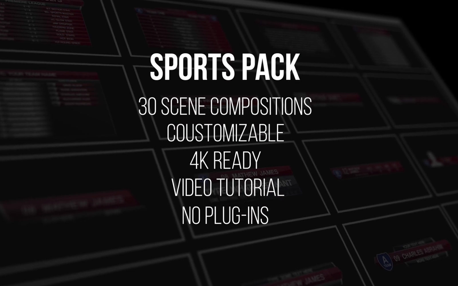 Sports Pack Motion Graphics template