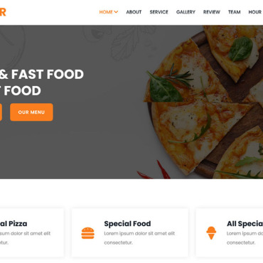 Bistro Business Landing Page Templates 188448