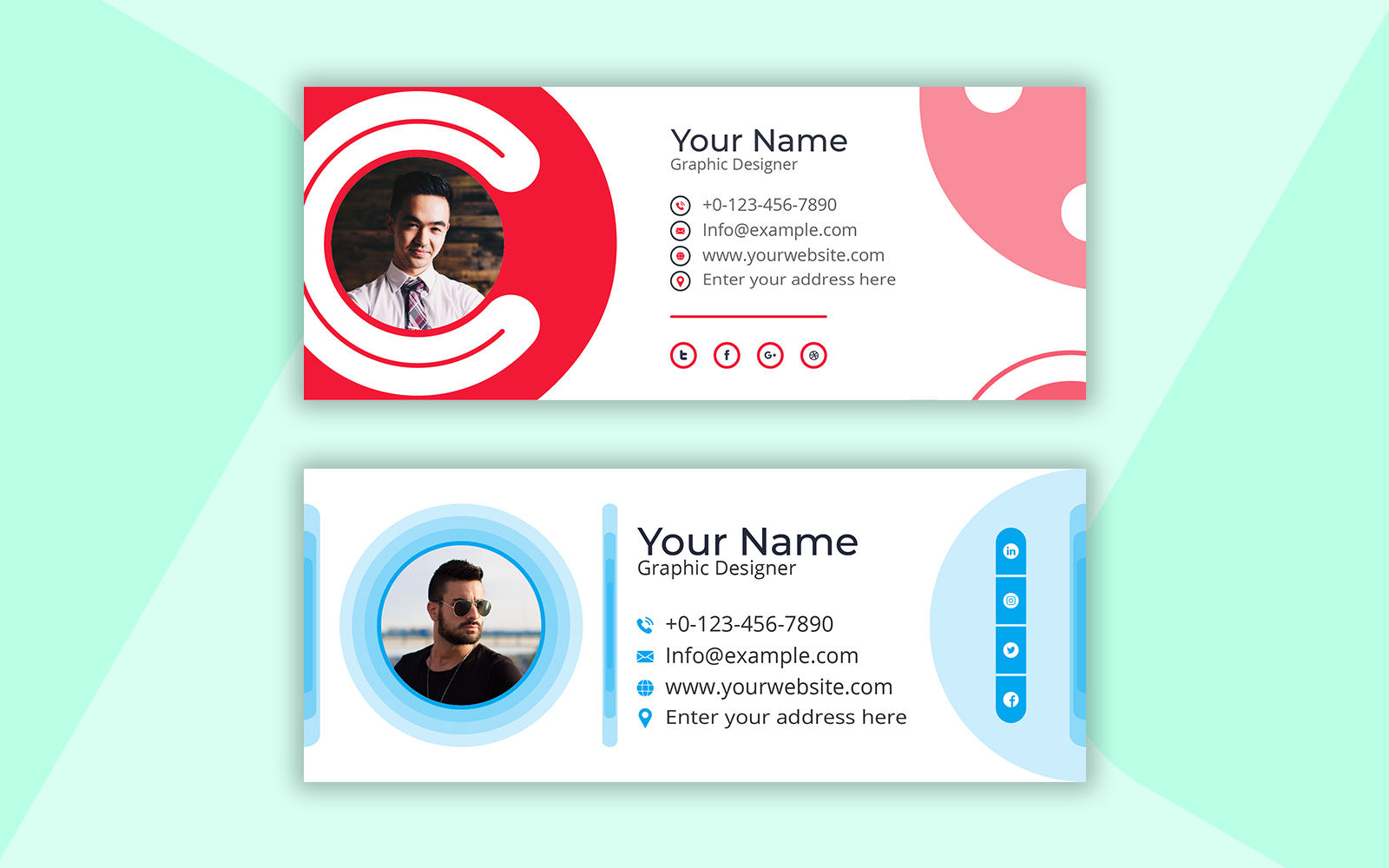 Minimalist Simple Email Signature Template Design