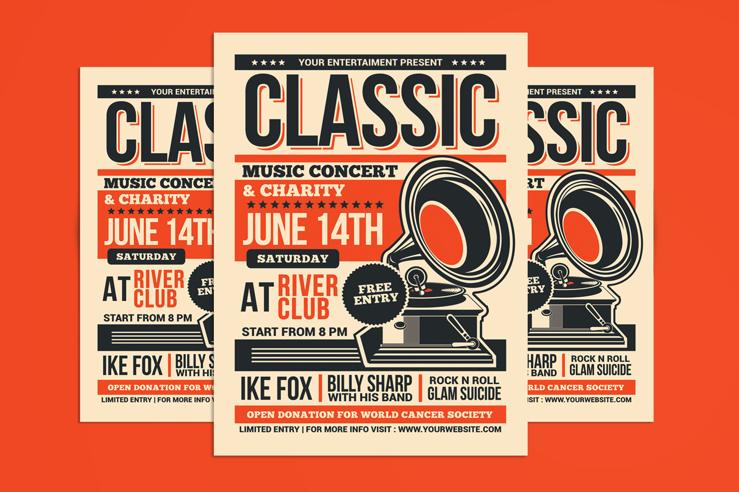 Classic Music Show Flyer Template