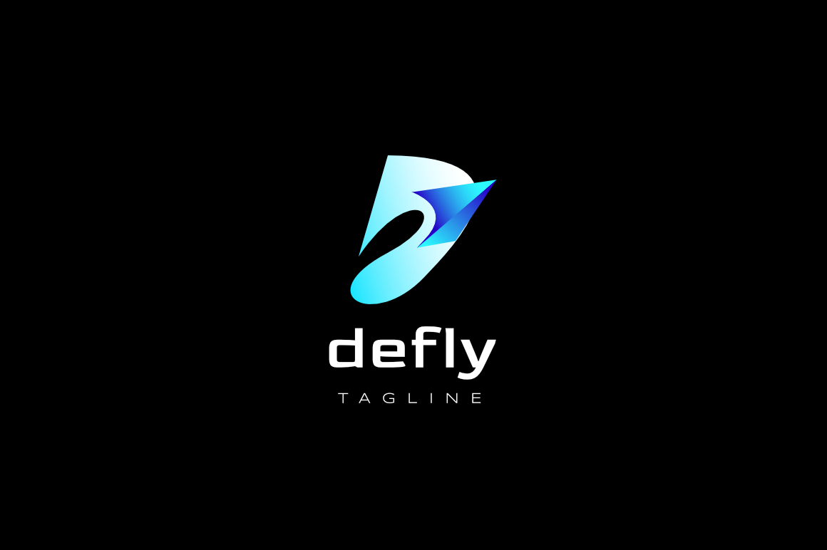 D Fly - Futuristic Logo Design Concept