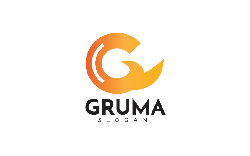 G Letter Gruma Logo Design Template