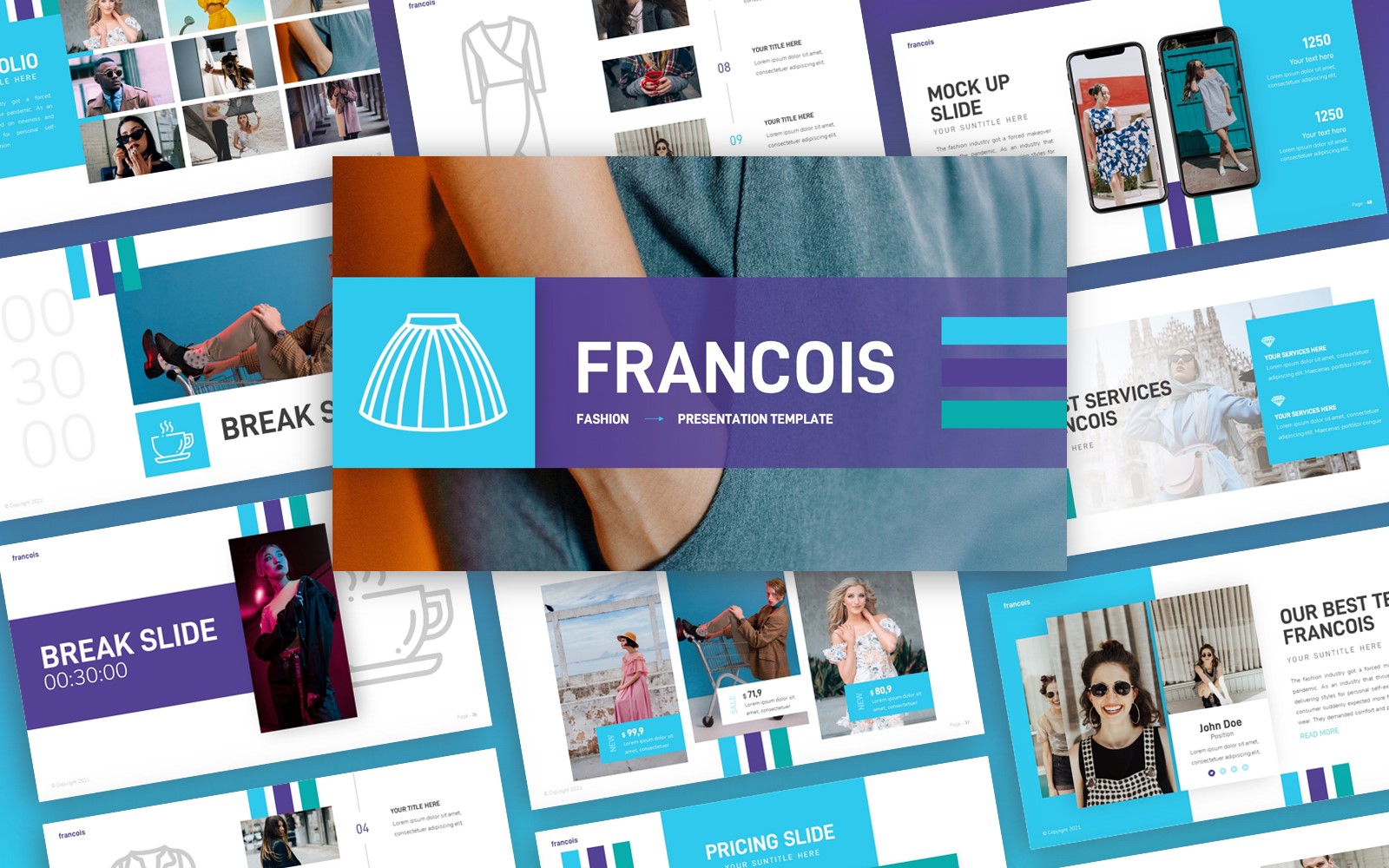 Francois - Fashion Multipurpose PowerPoint Template