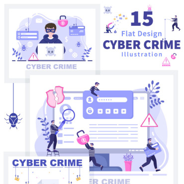 Cyber Phishing Illustrations Templates 188776