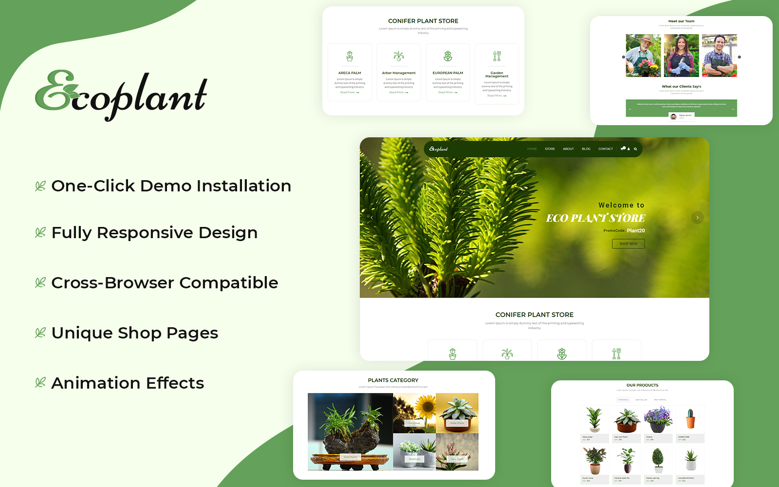 EcoPlant - Plant Store WooCommerce Theme