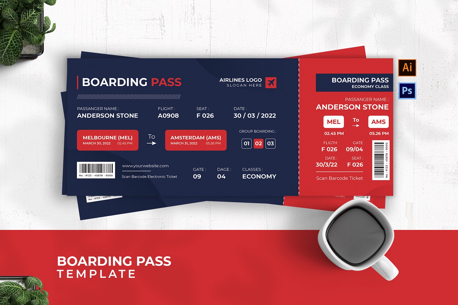 Flight Base Boarding Pass