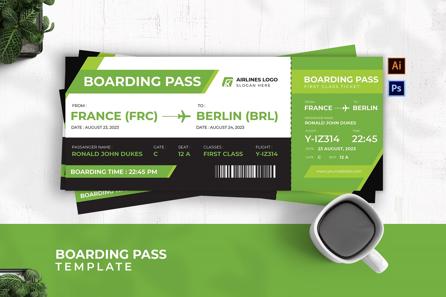 Ailines Admit Boarding Pass