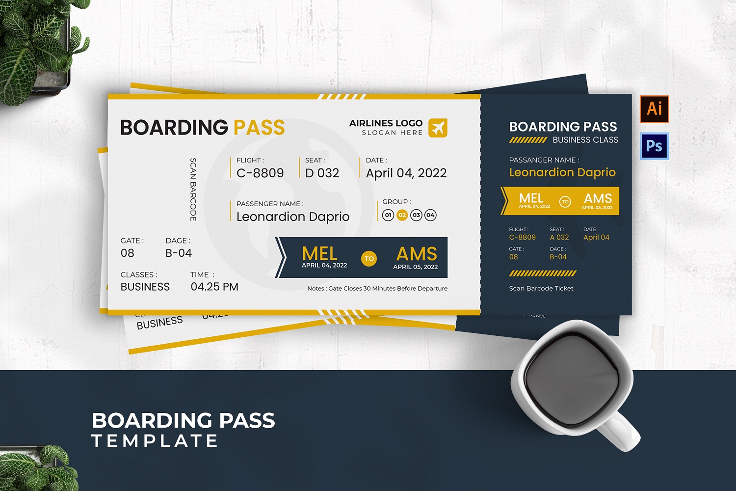 Flight Board Boarding Pass