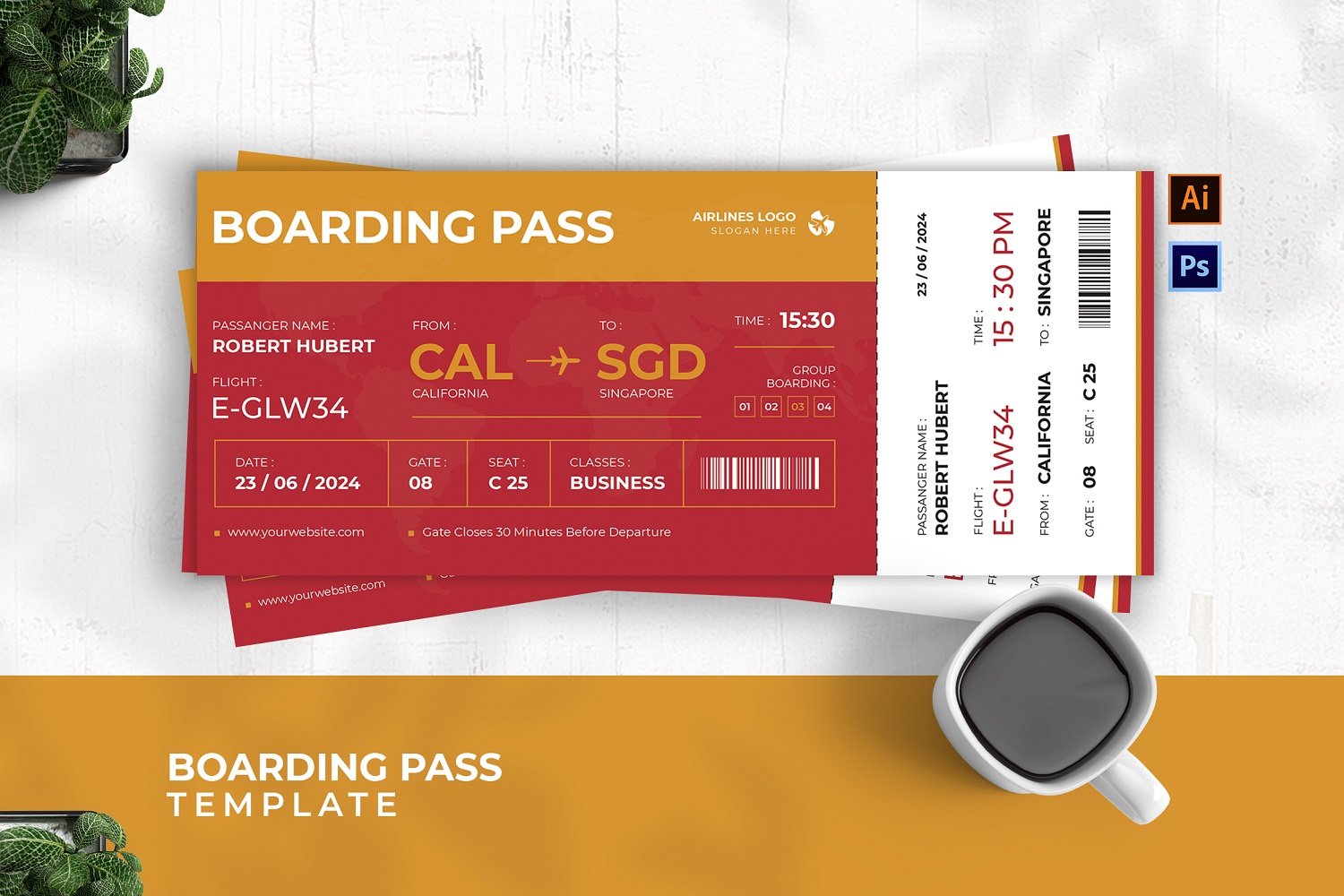 Passenger Entrances Boarding Pass