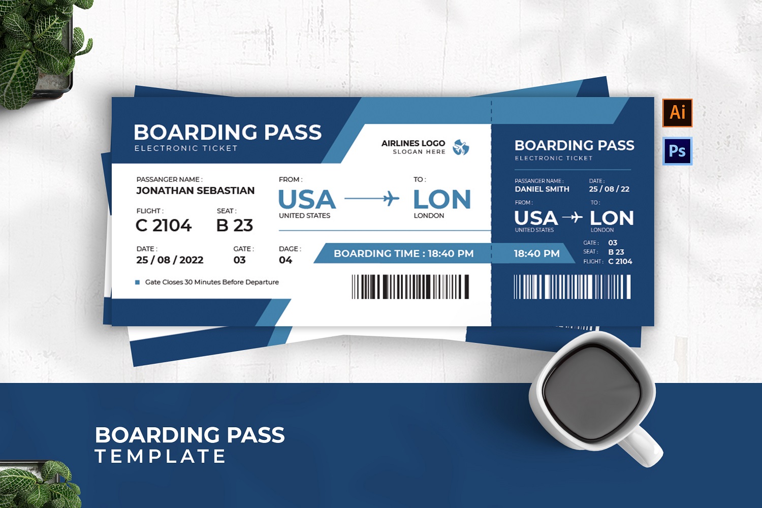 Business Passanger Boarding Pass