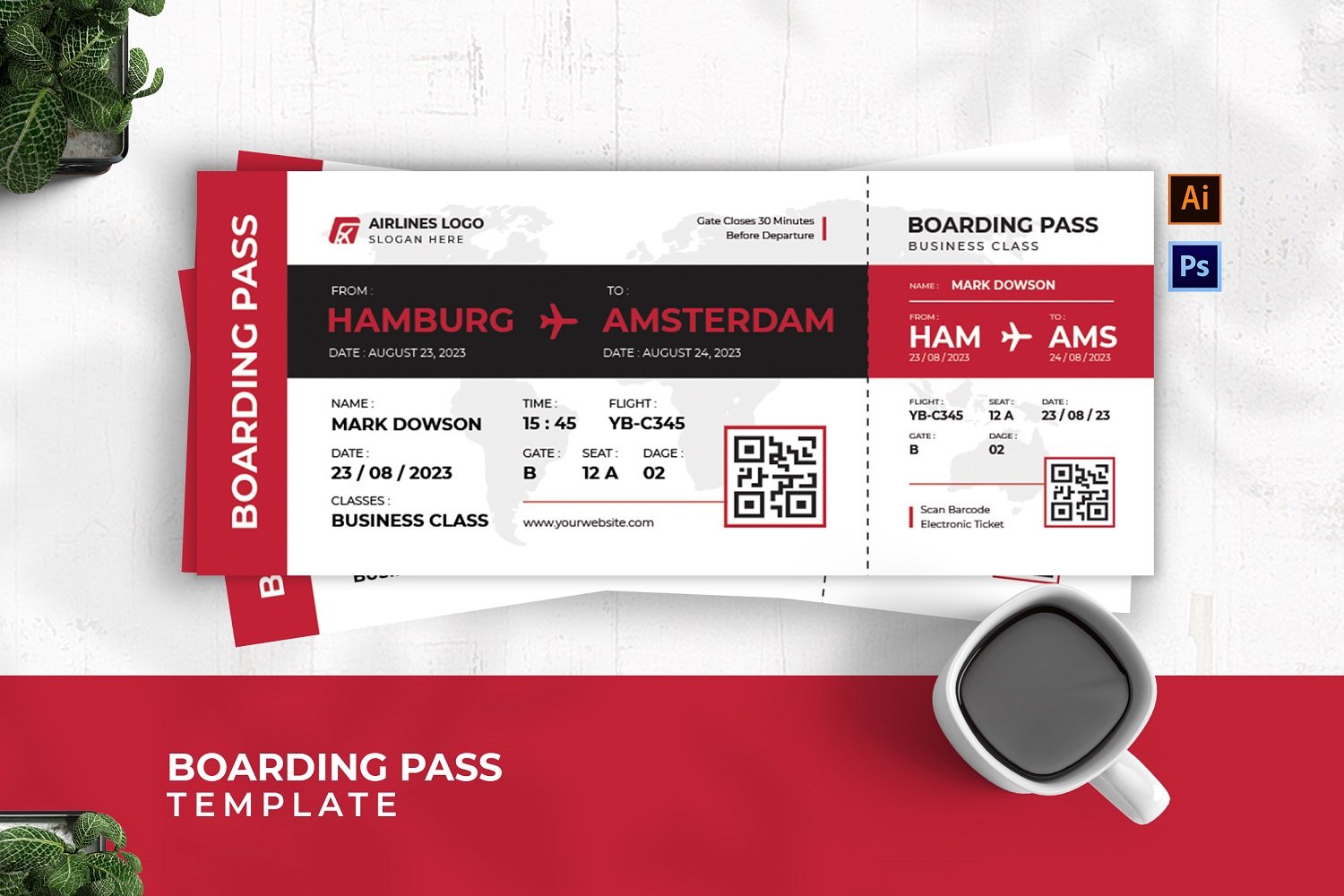 Business Class Boarding Pass