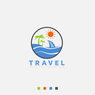 Travel Illustration Logo Templates 188920