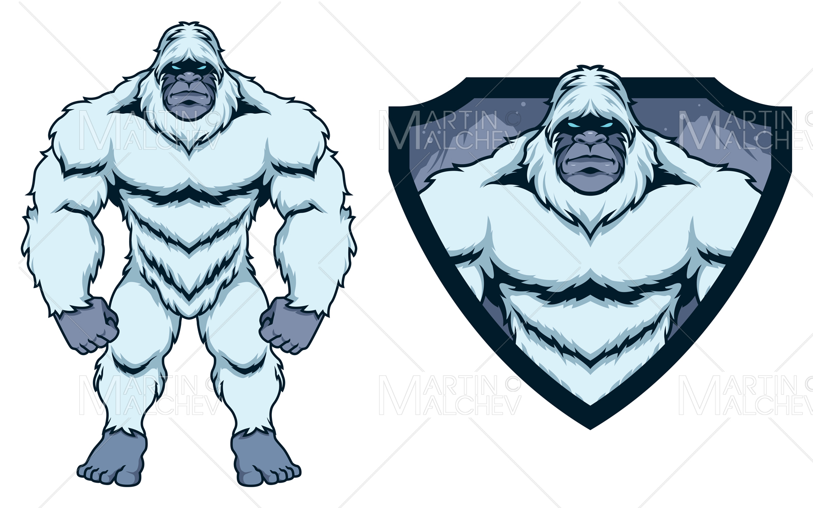 Bigfoot Yeti Mascot Vector Illustration