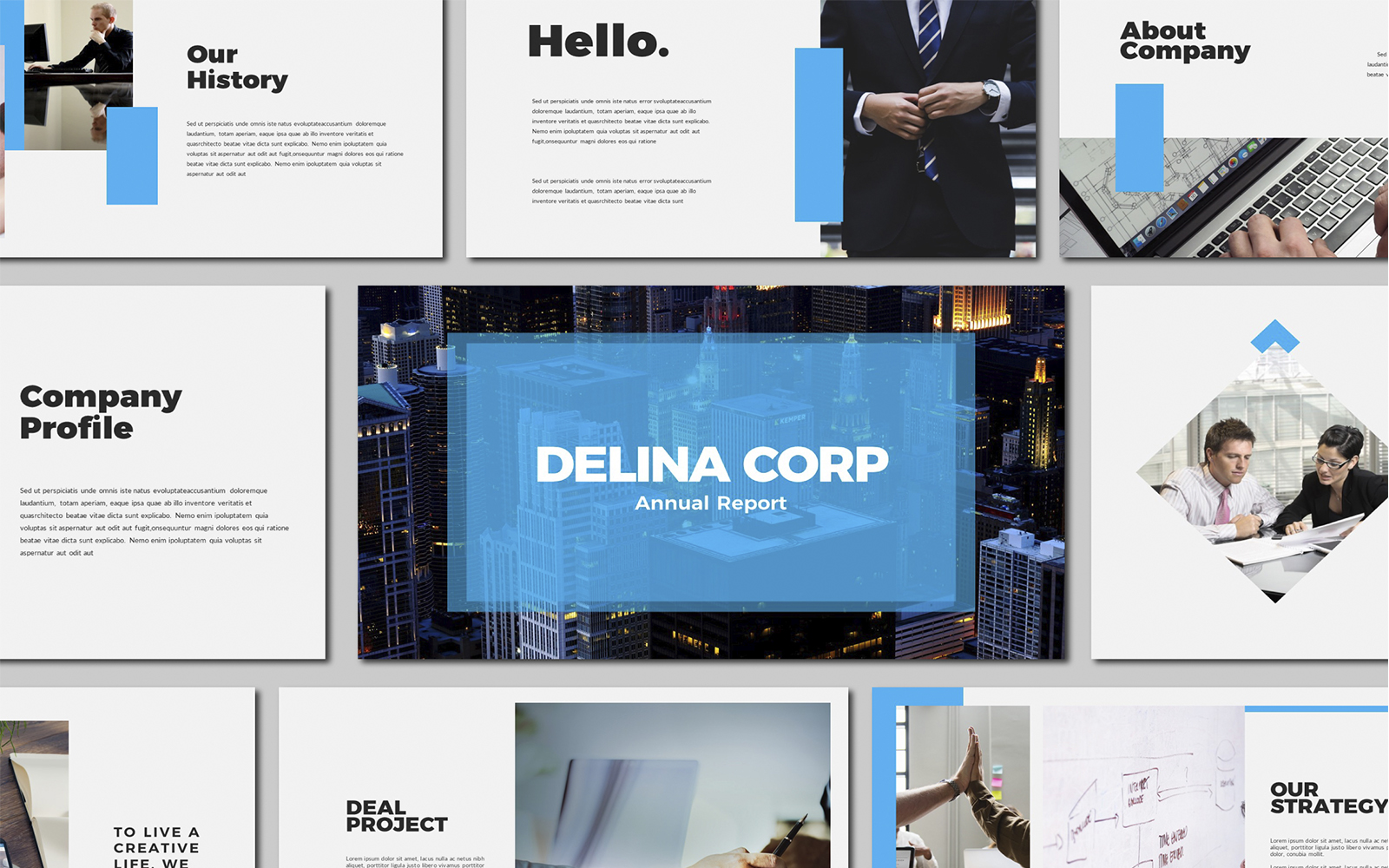Delina Business Powerpoint Template