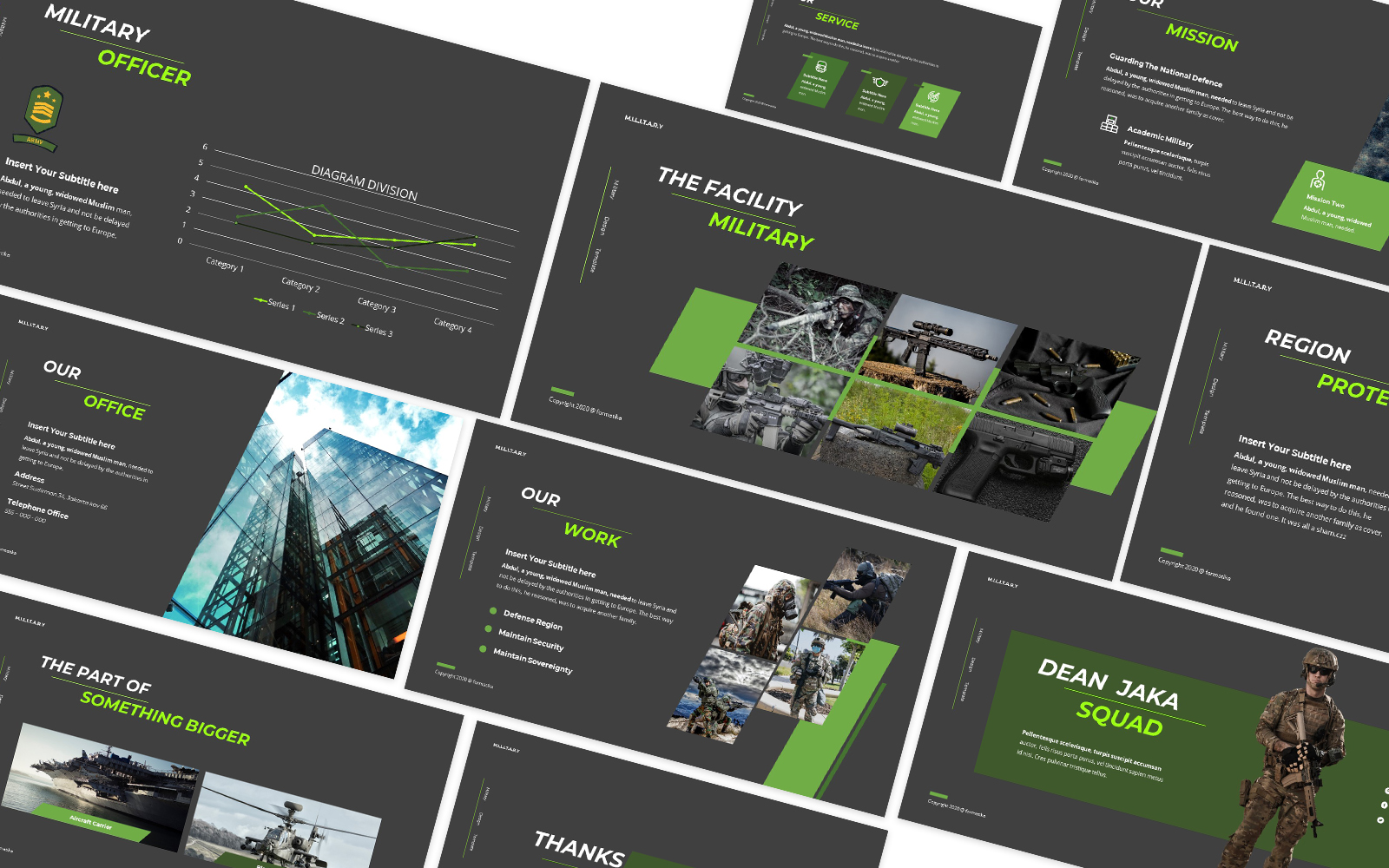 Dean Jaka Military Powerpoint Template