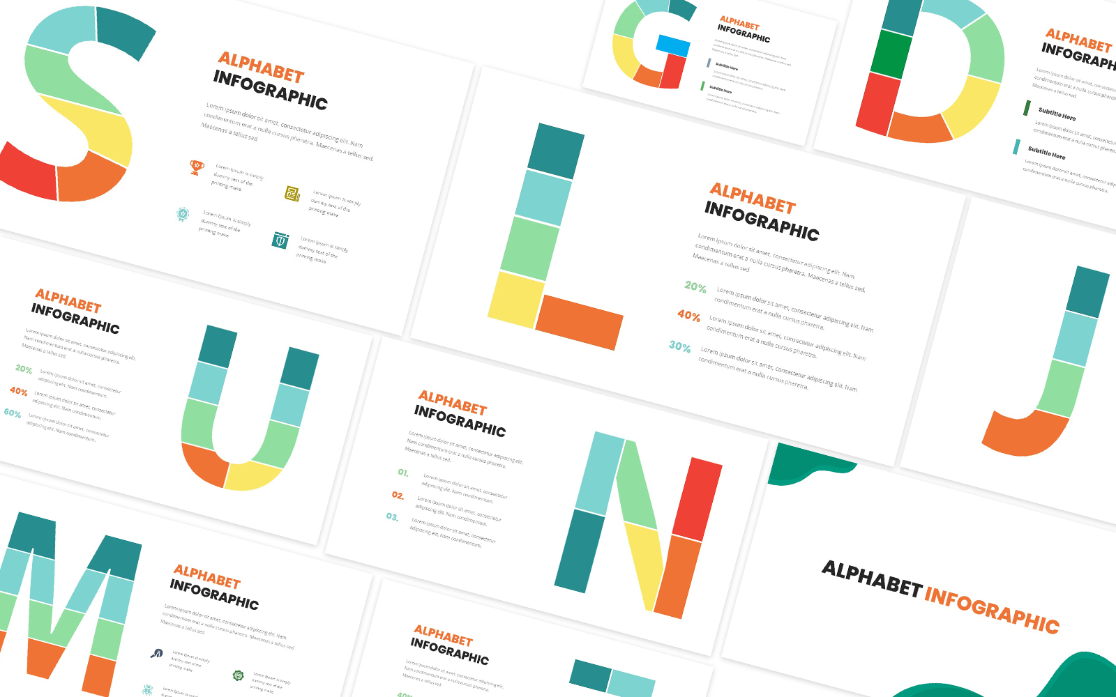 Alphabet Infographic Powerpoint Template