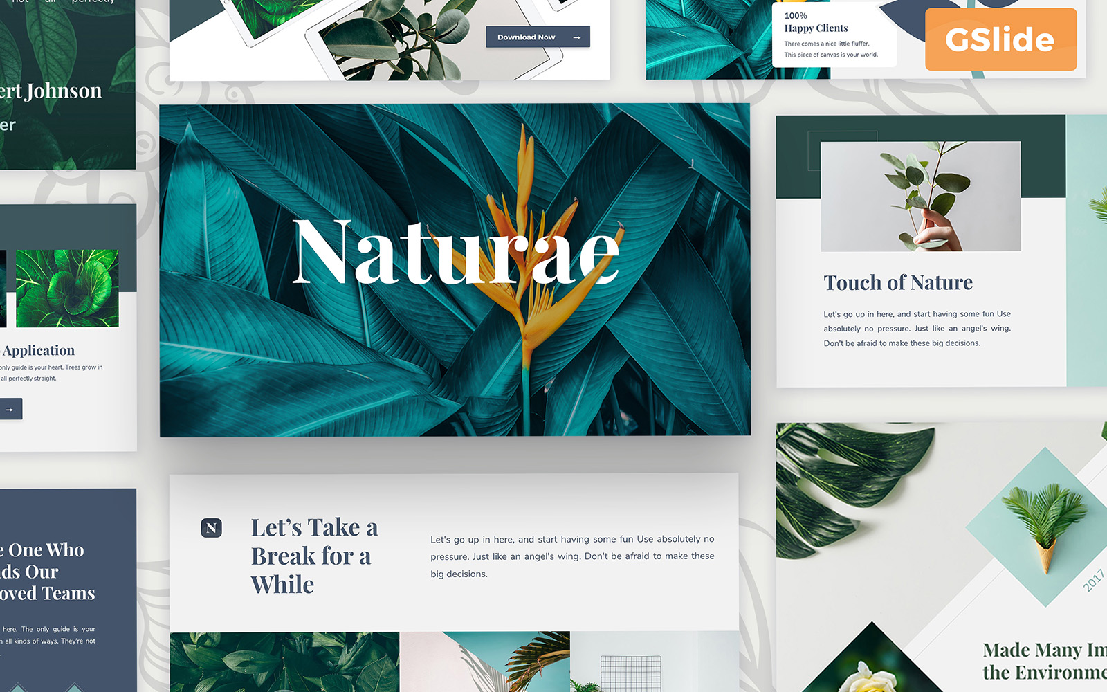 Naturae - Google Slide Presentation Template
