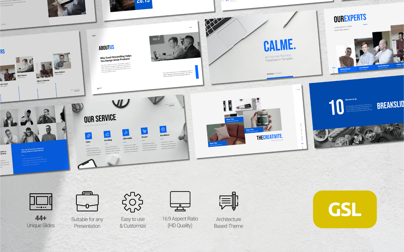 Calme - Corporate Business Presentation - Google Slides Template