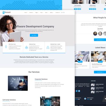 Consulting Technology Responsive Website Templates 189296