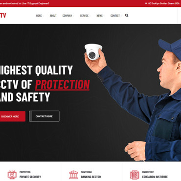 Cctv Guard Responsive Website Templates 189479