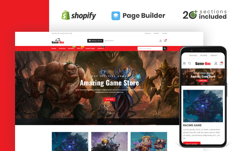 Gaming Store Website Template