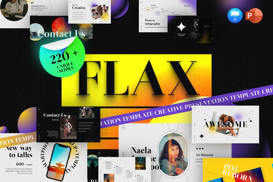 Flax Multipurpose Modern PowerPoint Template