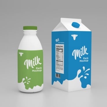 Juice Milk Product Mockups 189673