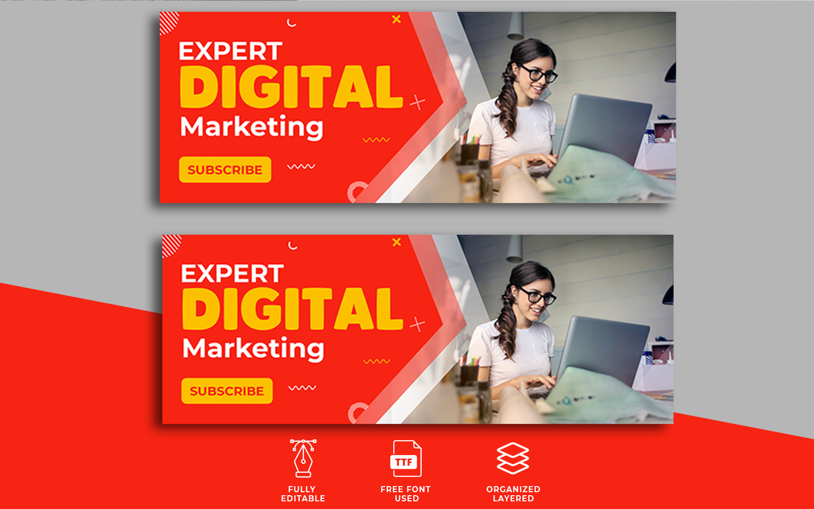 Expert Digital Marketing Facebook Cover Template Social Media