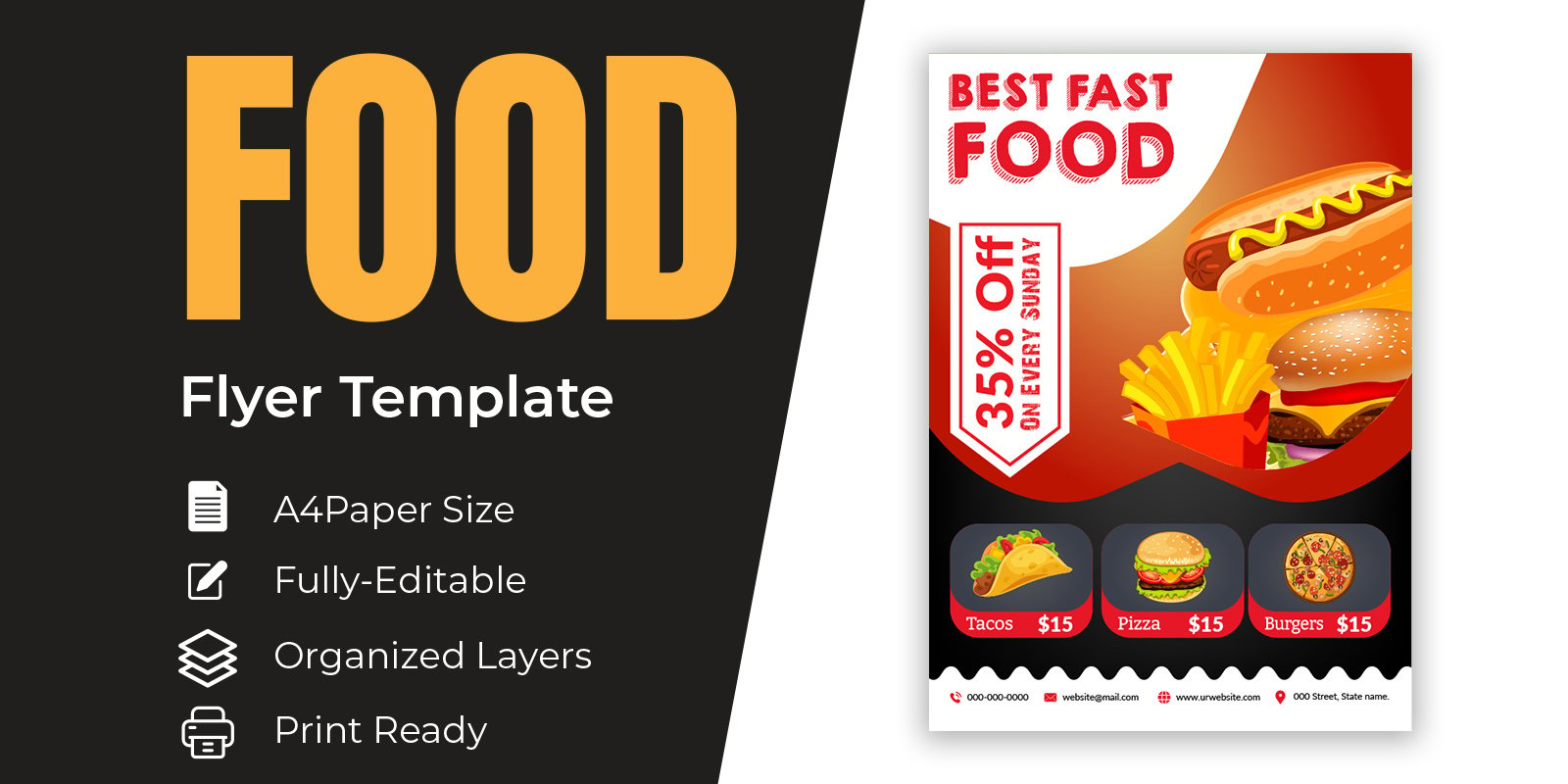 Junk Food Marketing Material Ads Presentation Templates