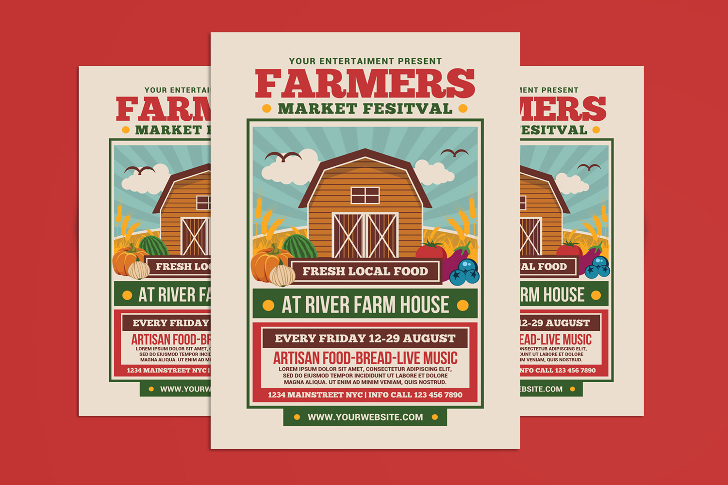 Farmer Market Festival Flyer