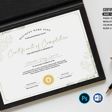 Certificate Recognition Certificate Templates 189854