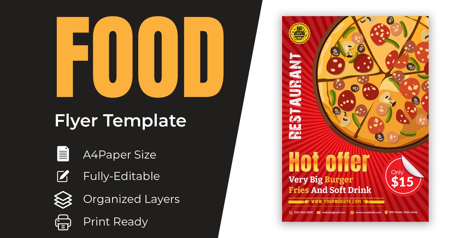 Set Of Flyers Or Restaurant Menu Design Templates