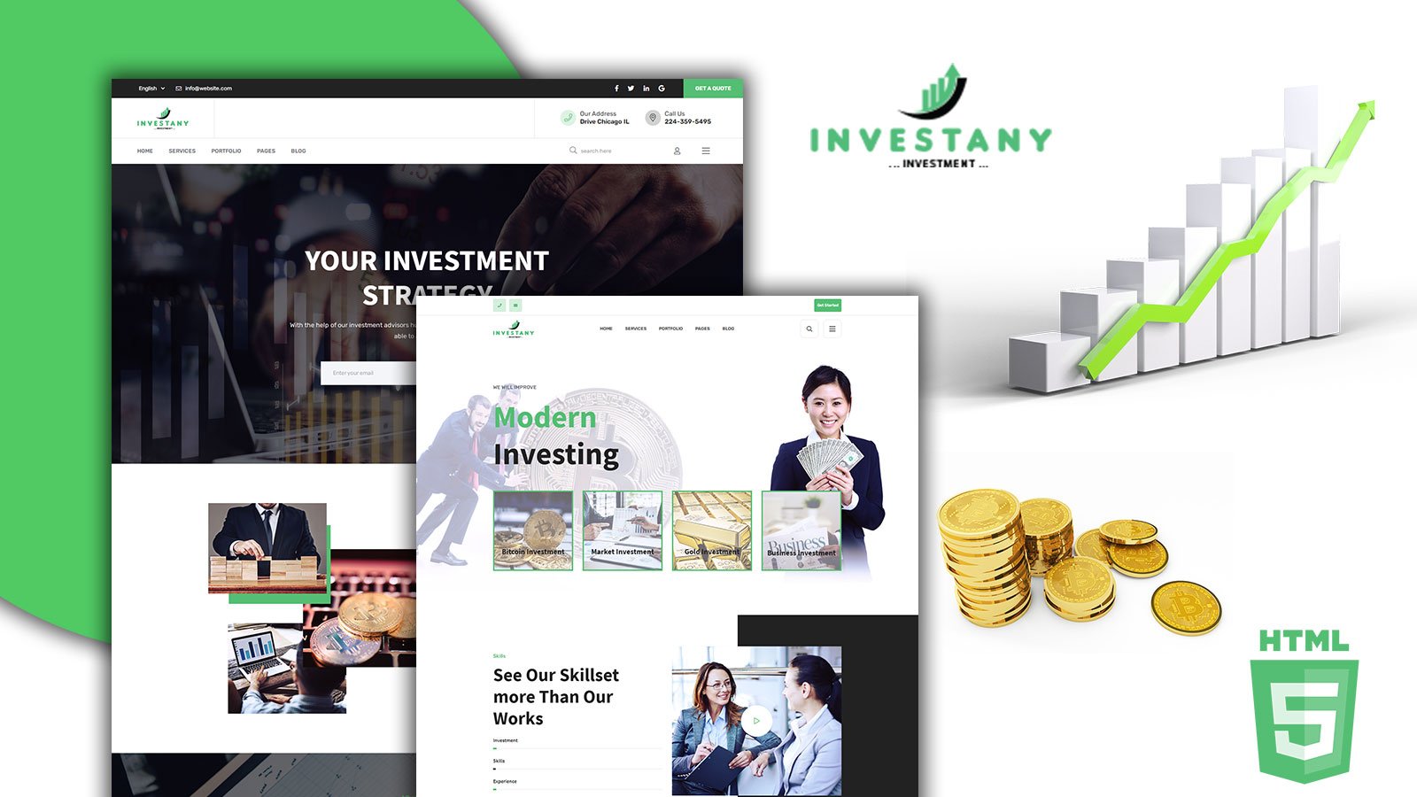 Investany Professional Financial Investment HTML5 Template