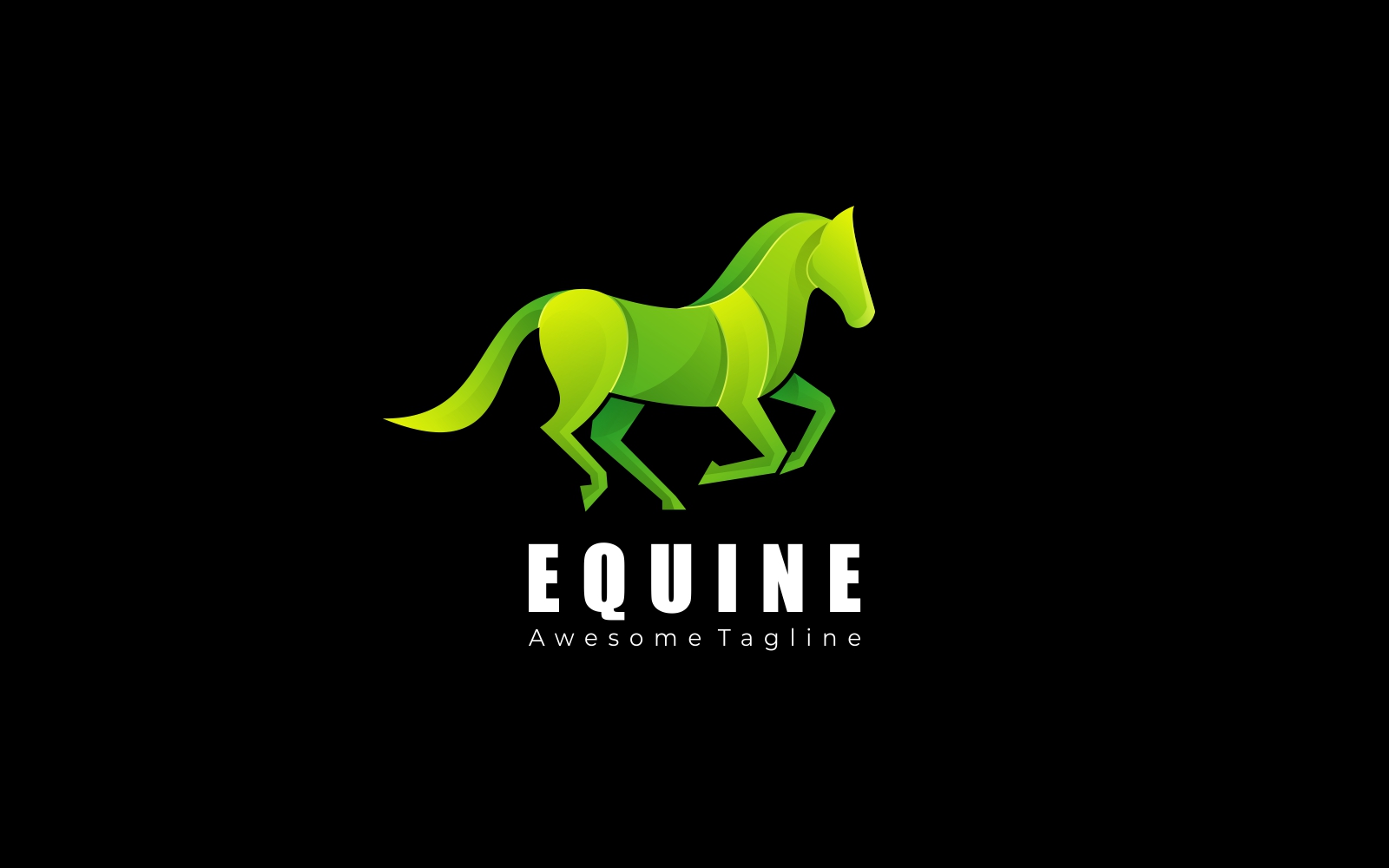Equine Gradient Logo Style