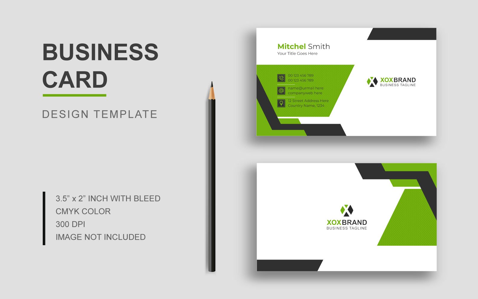 Green Elegant Business Card