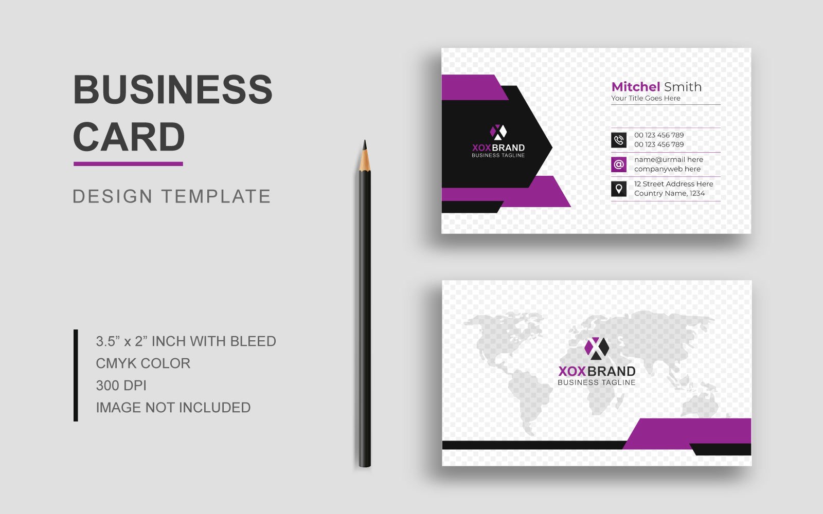 Abstract Business Card Template