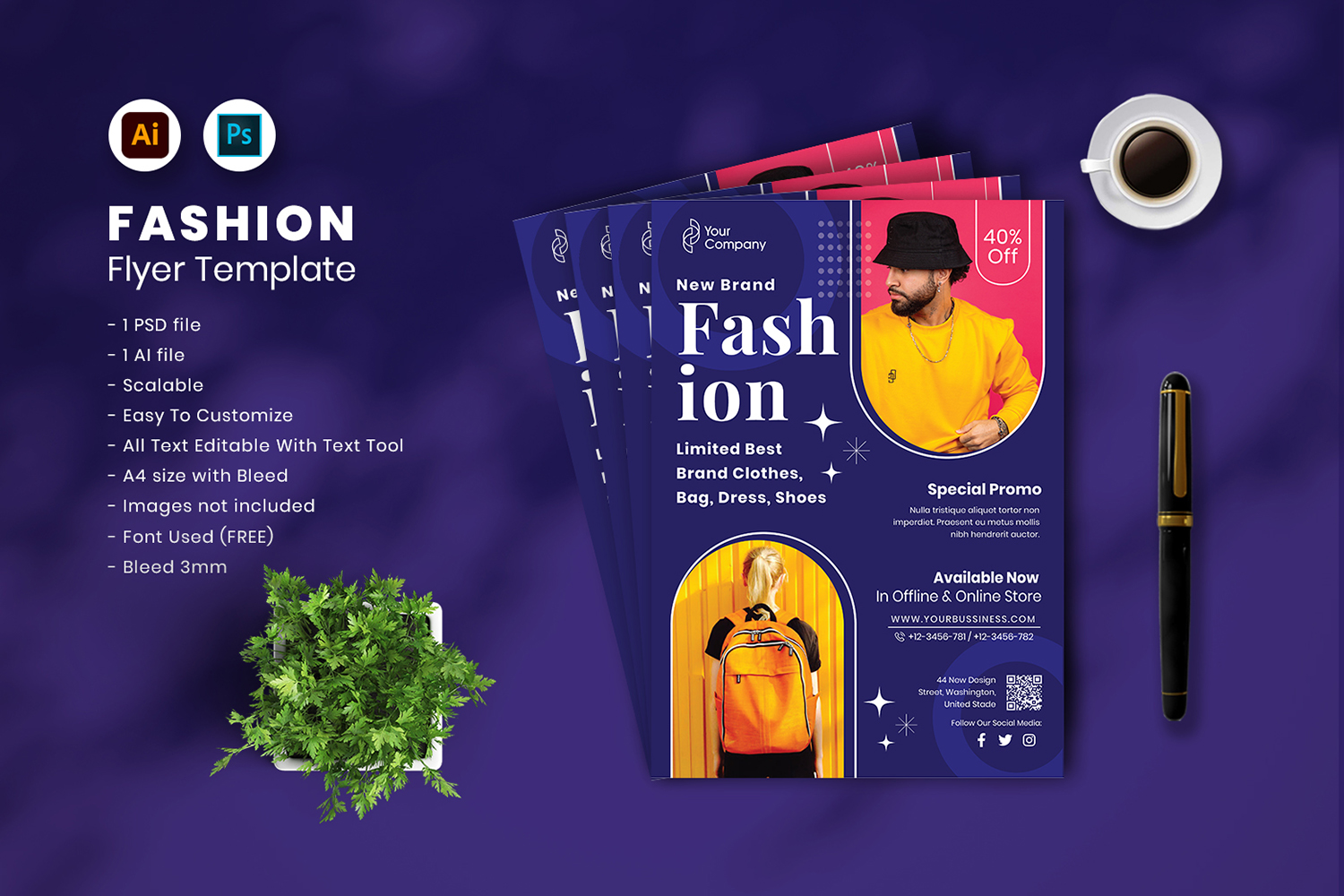 Fashion Flyer Template vol.19