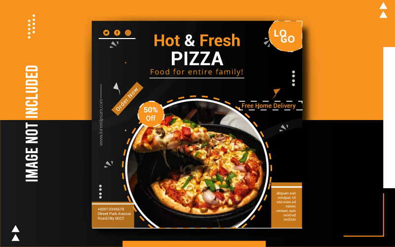 Pizza Social Media Sale Banner