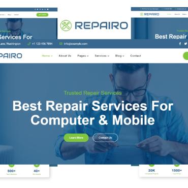 Repair Mobile Responsive Website Templates 190202