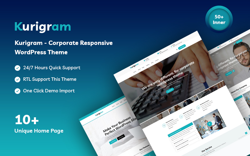 Kurigram - Corporate Responsive WordPress Theme