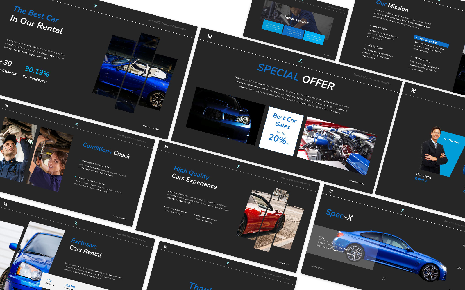 Spec-x Car Auto Google Slides Template