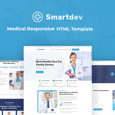 Health Medical Responsive Website Templates 190364