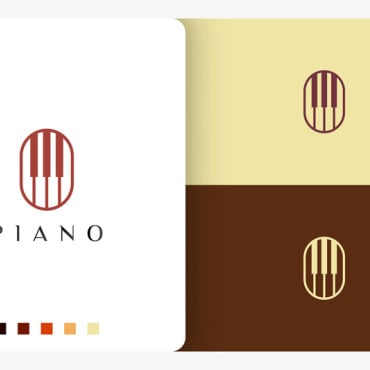 Piano Music Logo Templates 190385