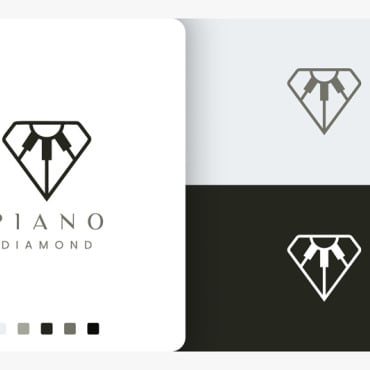 Piano Music Logo Templates 190386