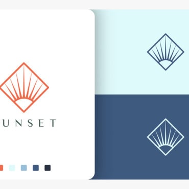 Sea Rectangle Logo Templates 190393