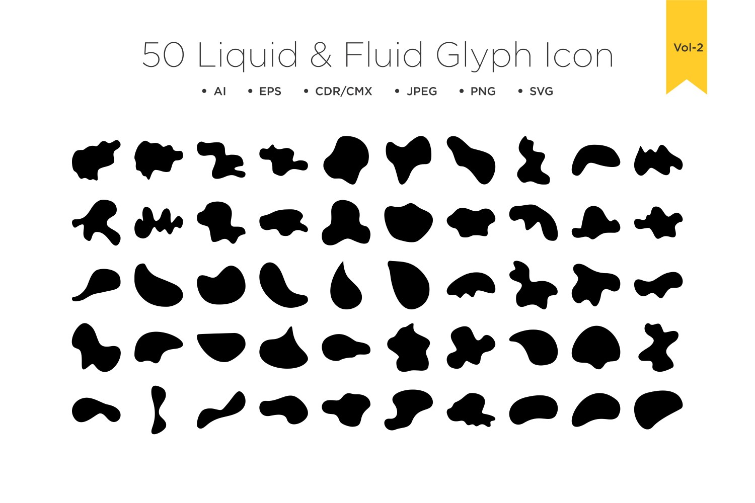 Liquid and fluid shape 50_Set Vol 2